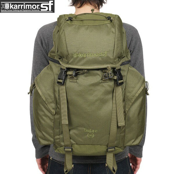 クーポンで最大15%OFF★karrimor SF カリマー スペシャルフォース Sabre 35 バッグパック OLIVE【Sabre 35】Sabre 35は軽量で多様な用途に対応の 終日行動向けに制作されたバッグパック《WIP03》pd【Sx】【T】