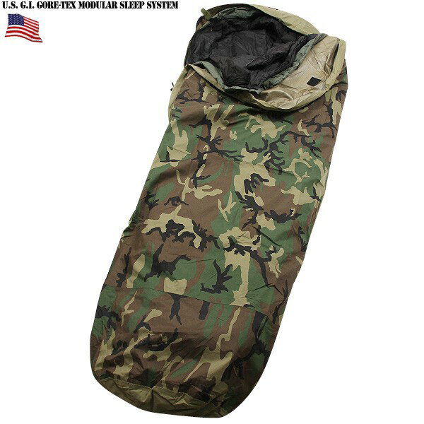 実物 新品 米軍 GORE-TEX Improved Modular Sleeping Bag System ウッドランドカモ 《WIP03》オールシーズン用の米陸軍用寝袋で 各単体での使用可能 防災用で1つは備えておきたい【クーポン対象外】【T】