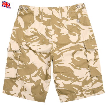【20%OFFクーポン対象】実物 新品 イギリス軍 コンバットショーツ(ショートパンツ) デザートDPMカモ 上品でシャープな迷彩パターン ウエスト部分のヒモが 内蔵されておりサイズ調節が可能【WIP03】