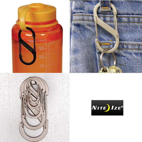 【クーポンで最大18%OFF!】NITE IZE ナイトアイズ S-BINER STAINLESS(エスビナーステンレス)#1 3色 シャープなデザインとカラーが COOLなステンレススチール素材 便利な使い方が可能なS字型カラビナ《WIP03》【So】【T】通販格安セール情報 楽天 通販