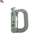 商品名 米軍使用タイプ Grimloc Carabiner (カラビナ)　FOLIAGE 商品説明 米軍使用タイプ Grimloc Carabiner (カラビナ) の御紹介です。 米軍のモールシステムに対応した汎用カラビナです。 グリムロックのDリングは米軍に官給品として採用される装備品の一つです。 タクティカルベストなどに装備品を掛ける為の汎用カラビナで、 カラビナバーはグローブをしていても開け閉めが簡単なレバースイッチを採用。 軽量で耐天候性能も抜群です。 無線機のケーブルやハイドレーションのチューブ等のガイドや、また一般的な金属製のカラビナで固定していた様なグローブなどのアクセサリー類を携帯する際にも代用出来ます。 小物やポーチなどを着けるのに大変役立ちます。 ※こちらは、クライミングなどの本格的な使用はできません。 サイズ 全長5cm（対応ウェビングストラップ幅：約2.5cm） カラー フォリッジ　FOLIAGE おすすめ商品 &nbsp; &nbsp; &nbsp; 素材 プラスティック 商品状態 新品未使用