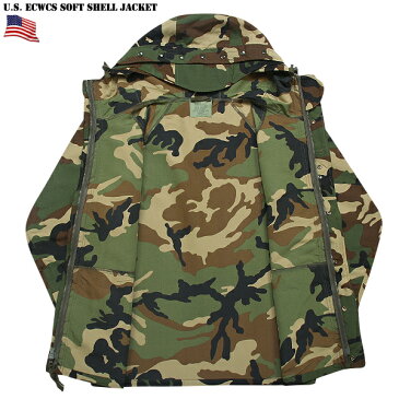 【店内10%OFFセール開催中】新品 米軍 G.I.タイプ ECWCS ライトウエイト ソフトシェルパーカー WOODLAND CAMO ECWCSパーカーをデザインソースした ソフトシェルパーカー 軽量かつ薄手のナイロン生地を採用《WIP03》