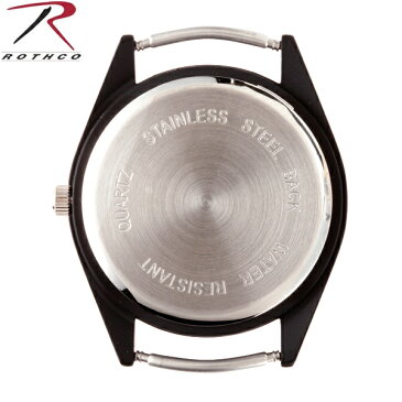 【店内10%OFFセール開催中】ROTHCO ロスコ 4105 BLACK SWAT WATCH ブラック スワット ウォッチ ケースはステンレス製で 生活防水機能付き アウトドア、サバイバルゲームに 大活躍できるフィールド ウォッチ《WIP03》