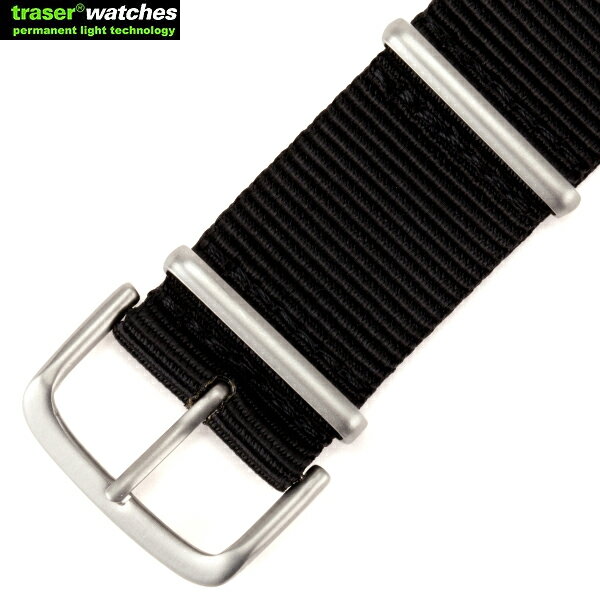 ポイント10倍！TRASER トレーサー NATO ストラップ BLACK 9031701 NATO ストラップ 9031701純正ナイロンベルト 工具もいらず、付け外しも簡単 TYPE6、P6500、P6600に対応しています《WIP03》【クーポン対象外】【T】