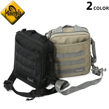 【店内20%OFFセール開催中】MAGFORCE マグフォース MF-6602 iPad Sling Bag 2色（KHAKI FOLIAGE、BLACK） テフロン・コーティングを施した iPadが収納出来る スリングタイプのボディバッグ