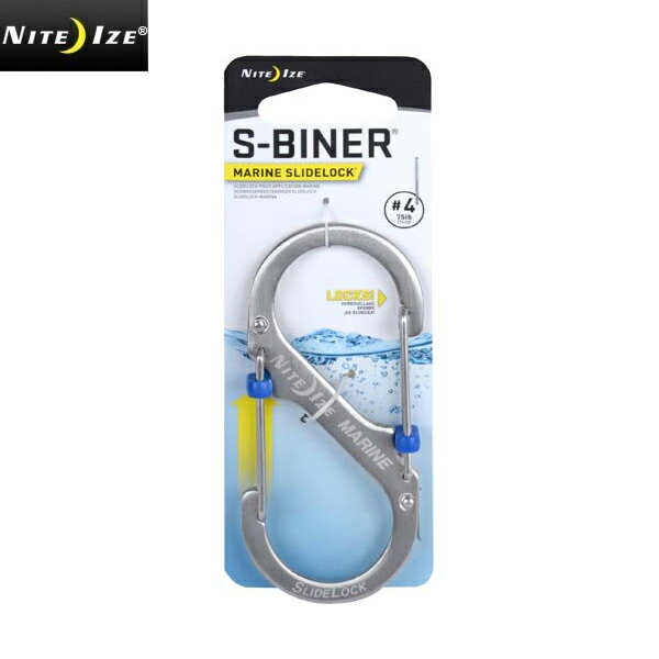 クーポンで最大15%OFF★NITE IZE ナイトアイズ S-BINER Marine SLIDELOCK #4《WIP03》【So】【T】