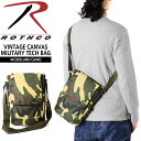 クーポンで最大18%OFF★ROTHCO ロスコ 5798 VINTAGE CANVAS MILITARY TECH バッグ WOODLAND CAMO ミリタ...