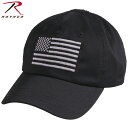 ロスコ クーポンで最大15%OFF★ROTHCO ロスコ 4364 OPERATOR TACTICAL キャップ BLACK With US Flag ミリタリーキャップ メンズ 星条旗 帽子【T】