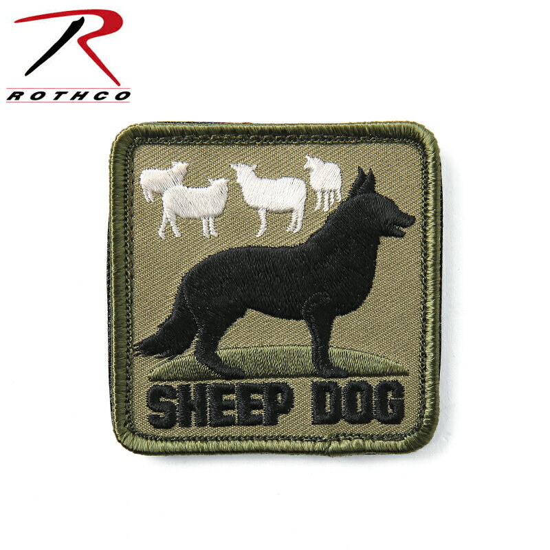 クーポンで15%OFF★ROTHCO ロスコ 72206 SHEEP DOG パッチ【WIP】【So】【T】