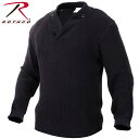 クーポンで最大15%OFF★ROTHCO ロスコ 米軍 WW2 メカニック セーター ブラック【55349】【T】