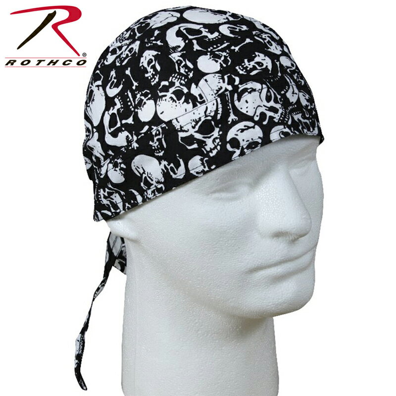 メーカー希望小売価格はメーカーカタログに基づいて掲載しています商品名 ROTHCO ロスコ 5185 Skulls Headwrap ブランド 1953年設立、アメリカはテネシー州に工場を構える老舗ブランドRothco(ロスコ)。 主にミリタリーやアウトドアものを手掛けており、そのクオリティーの高さから広く親しまれています。特にミリタリーアイテムはミルスペックモデル（軍規格）なども生産しており、実際に使用されていることからもこのブランドの信頼性が分かります。 耐久性・実用性はもちろん、ミリタリーを語る上でも外すことのできないブランドです。その他のROTHCO ロスコはこちら 商品説明 Rothco Skulls Headwrap ROTHCOのヘッドラップです。 サイズ調整可能 取り寄せはご注文からお届けまで約3週間前後お日にちを頂いております。 カラー BLACK 素材 Cotton 商品状態 新品未使用