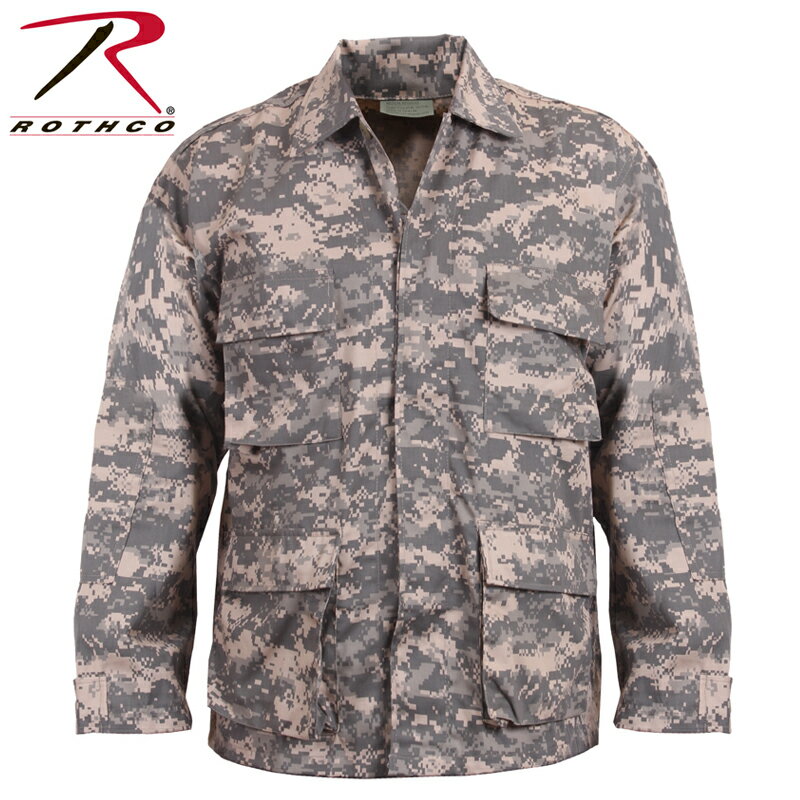 ロスコ ジャケット メンズ クーポンで最大15%OFF★ROTHCO ロスコ DIGITAL CAMO BDU シャツジャケット 8695 ACU Digital Camo メンズ ミリタリー トップス タクティカル サバイバルゲーム アウトドア ACUデジタルカモ 迷彩 カモフラ カモ柄《WIP03》【T】