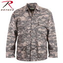 クーポンで最大18%OFF★ROTHCO ロスコ DIGITAL CAMO BDU シャツジャケット 8695 ACU Digital Camo メンズ ミリタリー トップス タクティカル サバイバルゲーム アウトドア ACUデジタルカモ 迷彩 カモフラ カモ柄《WIP03》【T】