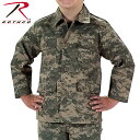 クーポンで最大18%OFF★ROTHCO ロスコ キッズ DIGITAL CAMO BDU シャツジャケット 66210 ACU Digital Camo キッズ ジュニア ミリタリー トップス タクティカル サバイバルゲーム アウトドア ACUデジタルカモ 迷彩 カモフラ カモ柄《WIP03》【So】【T】