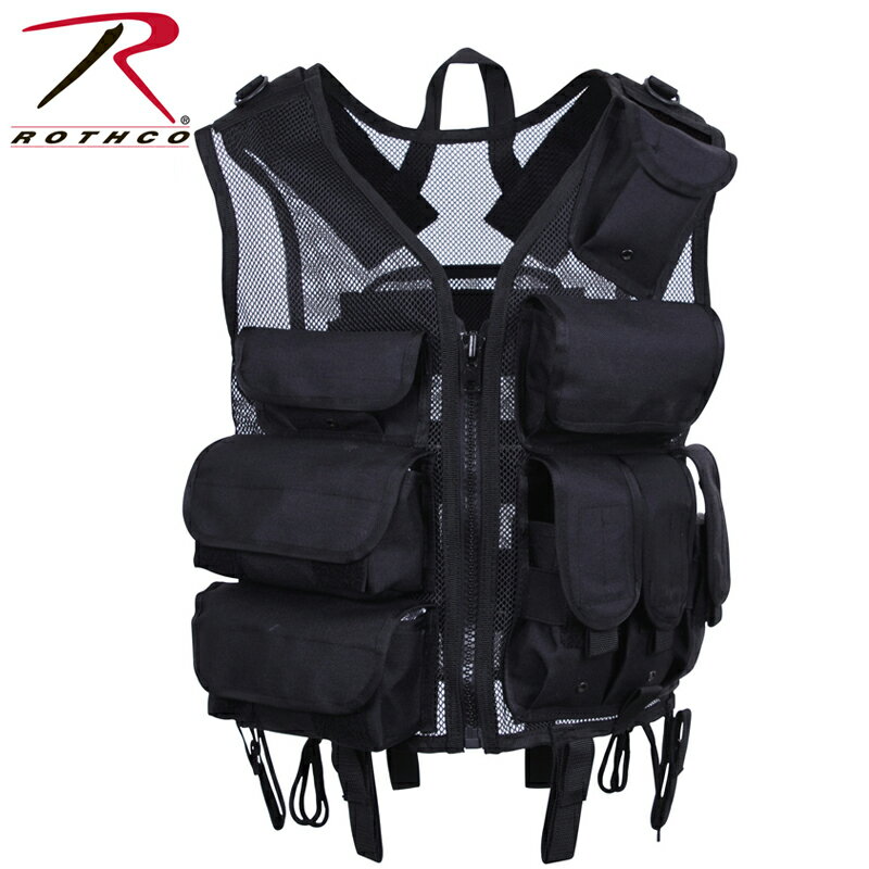 クーポンで最大18%OFF★ROTHCO ロスコ ULTRA FORCE BLACK TACTICAL S.W.A.T. ベスト【6582】【Rothco】【ロ...