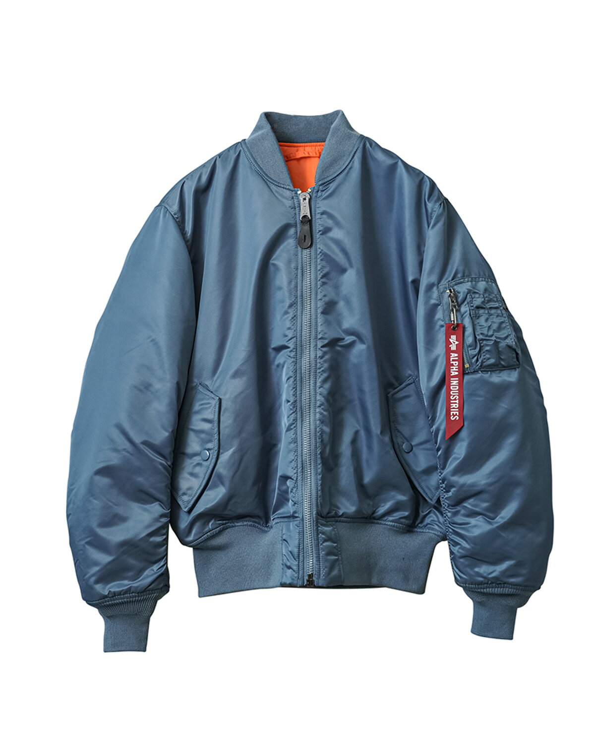 ALPHA INDUSTRIES ネイビー MA-1ジャケット MJM21000C1-Replica-Blue-