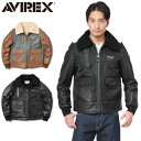 【あす楽】AVIREX アビレックス 6171071 ムートン コンビ ボマー ジャケット《WAIPER》メンズ アウター ミリタリー フライトジャケット 防寒 秋 冬【クーポン対象外】【T】