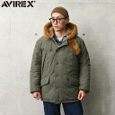【最短即日発送】AVIREX アビレックス 6192159 B-9 ダウンジャケット【クーポン対象外】【T】|ミリタリーコート フライトジャケット 中綿ジャケット メンズ アウター ブランド おしゃれ 大きいサイズ ボア フード B9 カーキ オリーブ