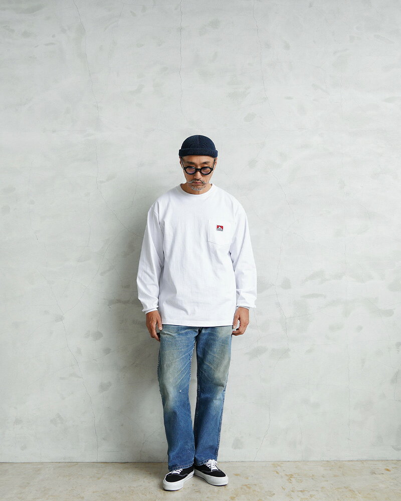 【最短即日発送】BEN DAVIS ベンデイビス C-25780023 L/S POCKET TEE ロングスリーブ ポケット Tシャツ【クーポン対象外】【T】｜ロンT 長袖Tシャツ メンズファッション ストリート カジュアル 厚手 コットン 耐久性 シンプル ブランド wip03-10111852 ミリタリーWAIPER 楽天市場店 サンプル画像2