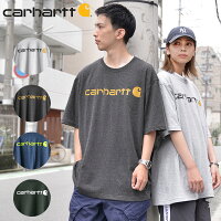 Carhartt カーハート CRHTT-K195 ビッグシルエット S/S ロゴTシャツ / メンズ レディース カットソー おしゃれ ブランド ストリート 大きめ ビッグサイズ かわいい ロゴ入り フロントプリント シンプル 透けない 伸びにくい