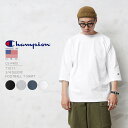 【あす楽】Champion チャンピオン C5-P405 T1011 3/4スリーブ フットボール Tシャツ MADE IN USA【クーポン対象外】【T】｜五分袖 半袖 クルーネック メンズ トップス 大きいサイズ ロゴ ブランド おしゃれ