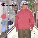 今なら30%OFF★Champion チャンピオン S-CD450 10oz ガーメントダイ フードスウェットシャツ / メンズ レディース トップス パーカー 無地 くすみカラー コーデ 長袖 ゆったり 大きいサイズ オーバーサイズ ビッグシルエット