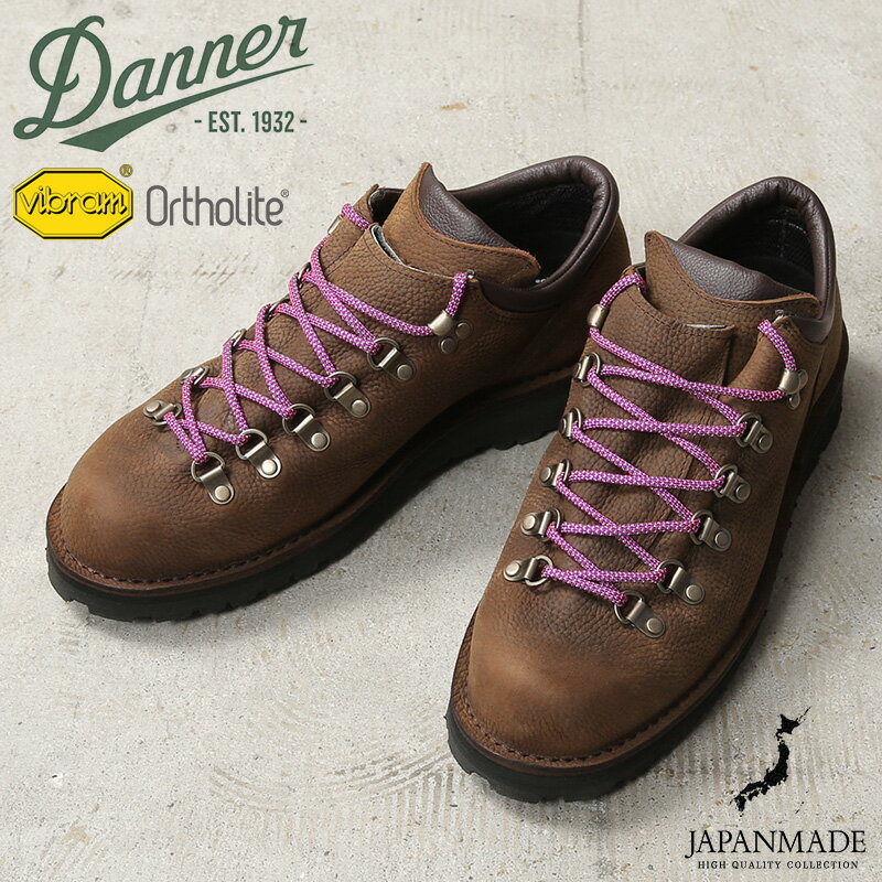 Danner - 【最短即日発送】Danner ダナー D214016 MT.RIDGE LOW WP KLT マウンテン リッジ ロウ ウォータープルーフ / アウトドアブーツ KOLIM BROWN日本製【クーポン対象外】【T】