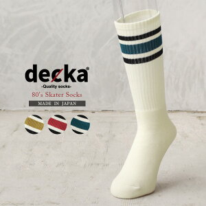 ݥ10%OFFڤڡDECKA ǥ 80's Skater Socks å Tۡå饤󥽥å ϥå ߥɥ   ǥ ѥ ȥ  ֥