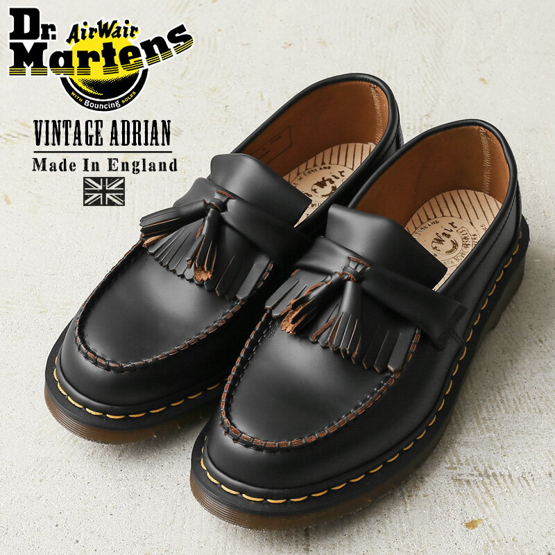 【あす楽】Dr.Martens ドクターマーチン VINTAGE ADRIAN エイドリアン タッセル ローファー MADE IN ENGLAND【クーポン対象外】【T】｜レザーシューズ 革靴 本革 イギリス製 ガムソール カジュアル ブランド おしゃれのサムネイル