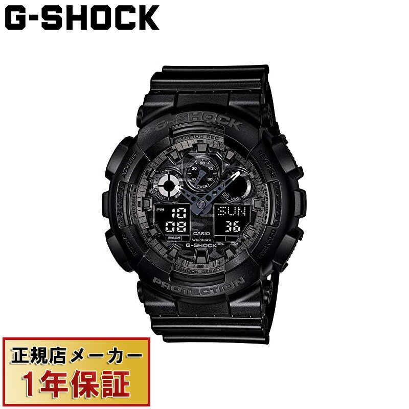 【メーカー取次】【正規取扱店】G-SHOCK Gショック GA-100CF-1AJF リストウォッチ（腕時計）【クーポン対象外】/ ジーショック デジタル アナログ 日付 防水 耐久 丈夫 タフ ブランド おしゃれ ストリート ファッション ビジネス 通勤 ランニング スポーツ【T】