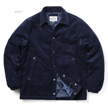 【15%OFFクーポン対象】HOUSTON ヒューストン 50621 CORDUROY COACH JACKET コーデュロイコーチジャケット