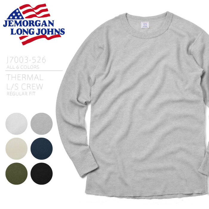 JEMORGAN ジェーイーモーガン J7003-526 THERMAL L/S CREW REGULAR FIT【So】