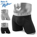 【最短即日発送】MILLER ミラー 202C 天竺 ボクサーブリーフ【クーポン対象外】【T】|メンズ 伸縮 ストレッチ 下着 アンダーウェア ブランド ロゴ ボクサーパンツ 無地 肌着