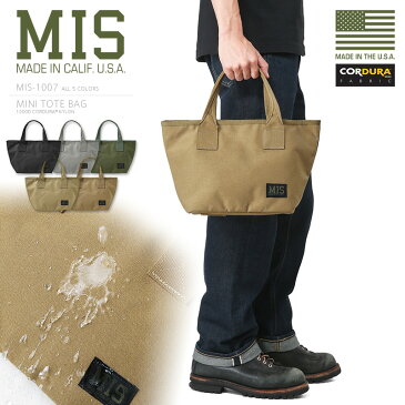 MIS エムアイエス MIS-1007 CORDURA NYLON ミニトートバッグ MADE IN USA【Sx】（クーポン対象外）