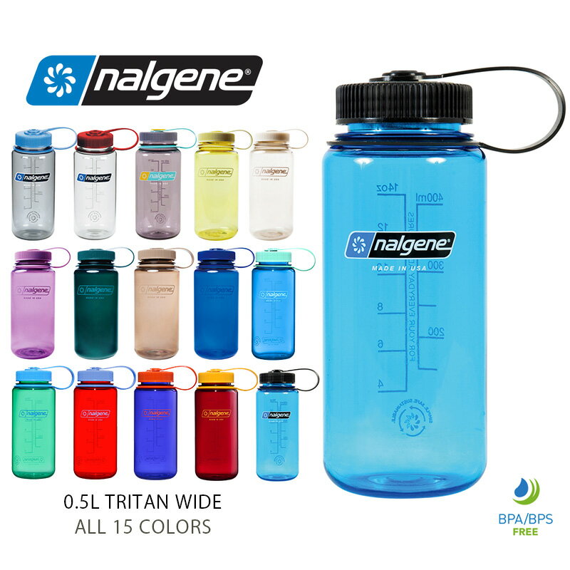 Nalgene - 【最短即日発送】NALGENE ナルゲン 広口 0.5L TRITAN RENEW プラスチックボトル 水筒 MADE IN USA【Sx】【T】