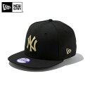 ☆【メーカー取次】NEW ERA ニューエラ Youth キッズ用 9FIFTY MLB ニューヨーク ヤンキース ブラックXゴールドロゴ 13565785 キャップ【クーポン対象外】【T】