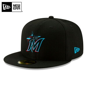 ☆【メーカー取次】NEW ERA ニューエラ 59FIFTY MLB On-Field マイアミ・マーリンズ ブラック 14524874 キャップ / 帽子【クーポン対象外】【R】|ベースボールキャップ メンズファッション 野球帽 スポーツキャップ アメカジ カジュアル UVカット