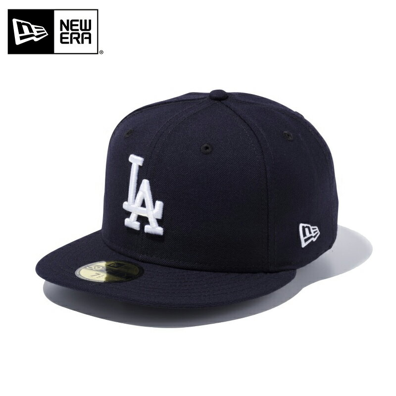 楽天ミリタリーWAIPER 楽天市場店☆【メーカー取次】NEW ERA ニューエラ 59FIFTY MLB ロサンゼルス・ドジャース ネイビーXホワイト 14525218 キャップ【クーポン対象外】【R】｜メンズ カジュアル ストリート 帽子 ベースボールキャップ メジャーリーグ ロゴ 刺繍 野球 球団