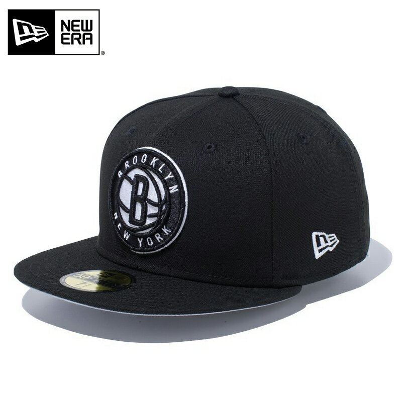 楽天ミリタリーWAIPER 楽天市場店☆【メーカー取次】NEW ERA ニューエラ 59FIFTY NBA ブルックリン・ネッツ ブラック 14525229 キャップ【クーポン対象外】【R】 / メンズ レディース カジュアル ストリート 帽子 ベースボールキャップ メジャーリーグ ロゴ 刺繍 野球 球団