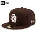 ☆【メーカー取次】NEW ERA ニューエラ 59FIFTY MLB On-Field サンディエゴ パドレス ブラウン 13554977 キャップ / メンズ レディース 帽子 カジュアル ストリート アウトドア レジャー メジャーリーグ ベースボールキャップ 野球【クーポン対象外】【T】