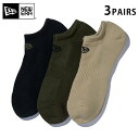 10%OFF☆【メーカー取次】NEW ERA ニューエラ ソックス ショート 3ペア ミリタリーパック 14518169【クーポン対象外】【R】|アンクルソック...