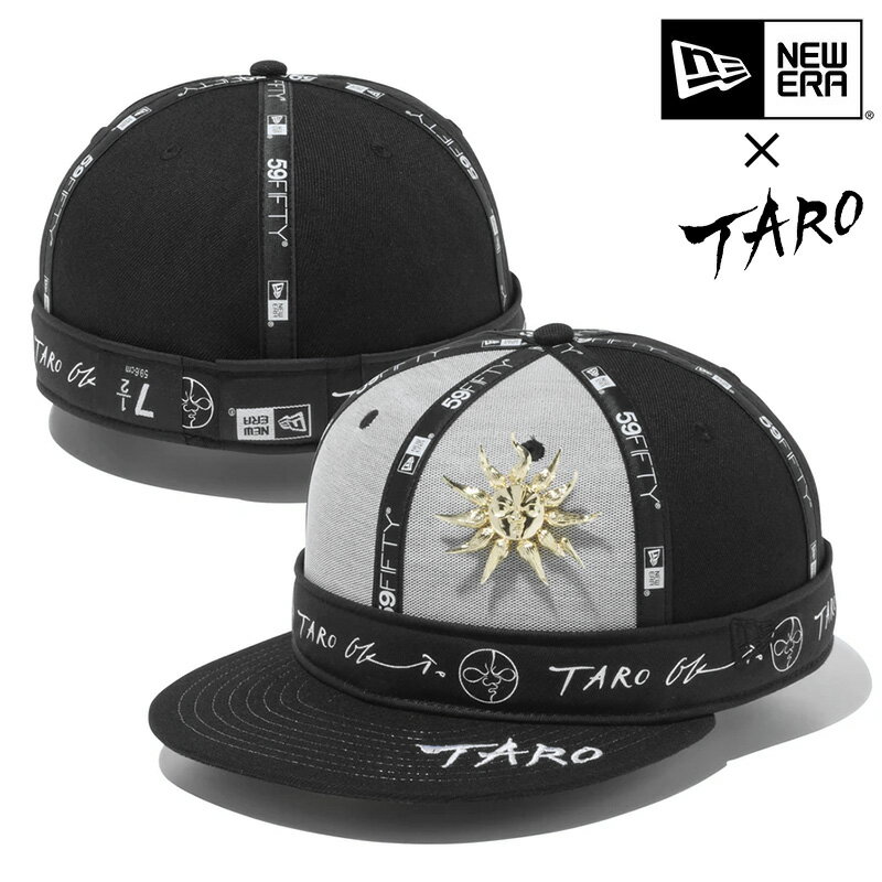 NEW ERA ニューエラ 59FIFTY Taro Okamoto 岡本太郎 若い太陽の塔 ゴールドバッジ ブラック 12654524 キャップ【クーポン対象外】【T】