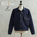 【最短即日発送】orSlow オアスロウ 03-6011 TYPE1 PLEATED FRONT DENIM BLOUSE デニム トラッカージャケット 日本製...