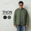 【最短即日発送】クーポンで最大18%OFF★TAION タイオン TAION-104ZML-1 MILITARY LINE クルーネック Wジップ ダウンジャケ...
