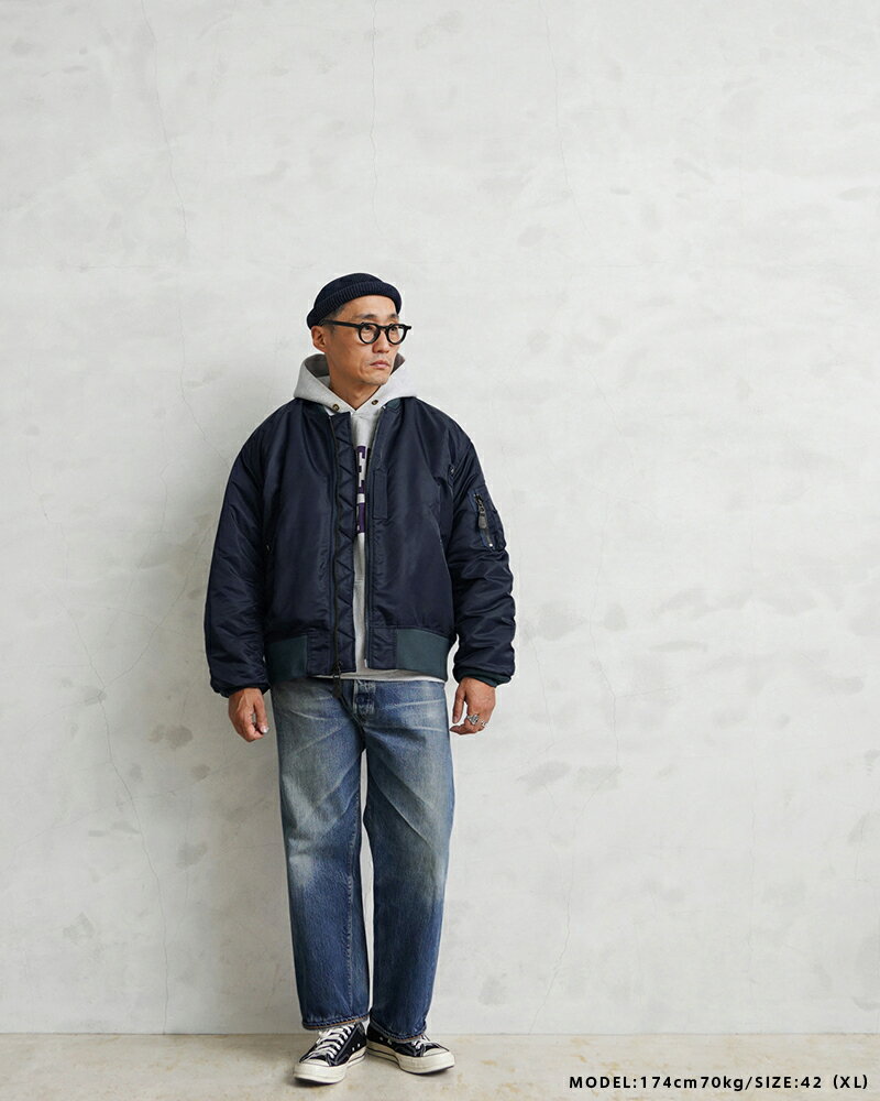 WAIPER.inc ワイパーインク 米軍 U.S.AIR FORCE B-15C MOD フライトジャケット TEST SAMPLEモデル【WP08】【T】【クーポン対象外】｜メンズ アウター 大きいサイズ ミリタリー ma-1 ナイロンジャケット 防風 防寒 ブランド おしゃれ