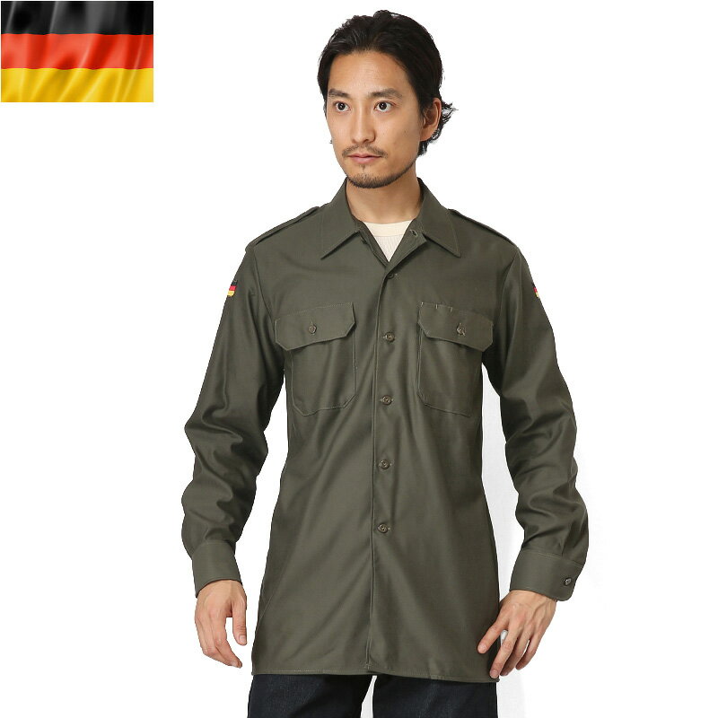 実物 新品 ドイツ軍フィールドシャツ オリーブ【クーポン対象外】《WIP03》【T】