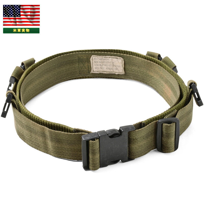 実物 米軍 INDIVIDUAL EQUIPMENT ベルト OD USED【クーポン対象外】【I】|ミリタリー アメカジ メンズファッション ミリタリーベルト...