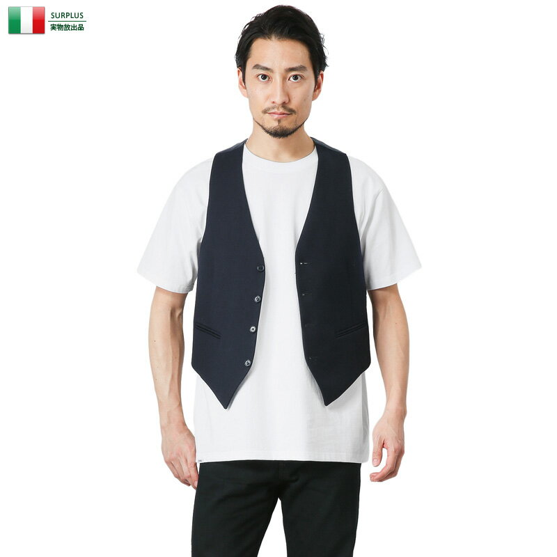【実物放出品20%OFFセール!】実物 新品 イタリア デッドストック ジレ ベスト 《WIP03》