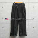 実物 新品 米軍 U.S.NAVY レディース スラックス TYPE I BLACK【クーポン対象外】【T】