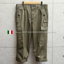 ミリタリーパンツ メンズ / 実物 新品 デッドストック イタリア軍 ニッカーズ カーゴパンツ【クーポン対象外】【I】 / ボトムス ワークパンツ クロップドパンツ 短パン 七分丈 軍パン 軍放出品 ゆったり オリーブ カーキ